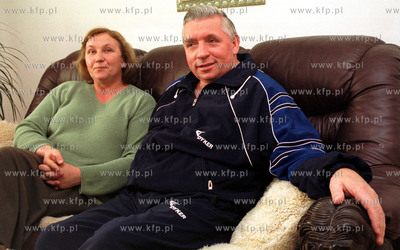 Andrzej Lepper z zona - lider Samoobrony, v-ce marszalek...