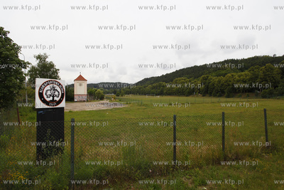 Gdansk. Boisko pilkarskie przy ul.Koscierskiej klubu...