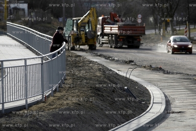 Gdańsk. Prace przy budowie Trasy Słowackiego na odcinku...