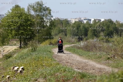 Trasa przyszlej Pomorskiej Kolei Metropolitalnej. Nz....