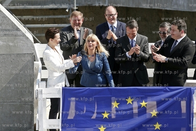 Gdansk. Symboliczne uruchomienie maszyny TBM Damroka,...