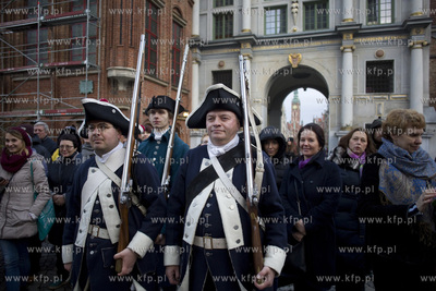 Gdańsk. Plac między Złotą Bramąi Katownią. Historyczna...