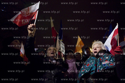 Targ Drzewny w Gdańsku. Demonstracja Komitetu Obrony...