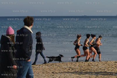 Plaża w Sopocie.13.02.2022 / fot. Anna Rezulak / KFP