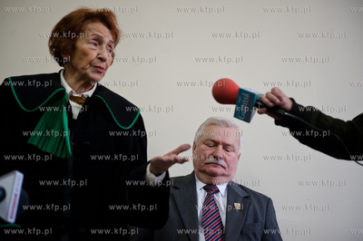 Gdansk. Sad Rejonowy. Sprawa z powodztwa Lecha Wałesy...