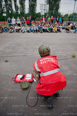 Gdansk. Gimnazjum nr 29 na Suchaninie. Pokazy Gdanskiej...
