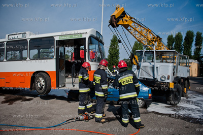 Gdansk. Teren bazy autobusowej ZKM przy ul. Hallera....