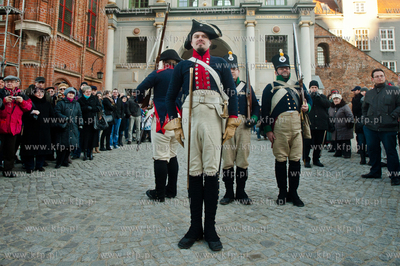 Gdansk. Plac miedzy Złota Brama a Wieza Wiezienna....