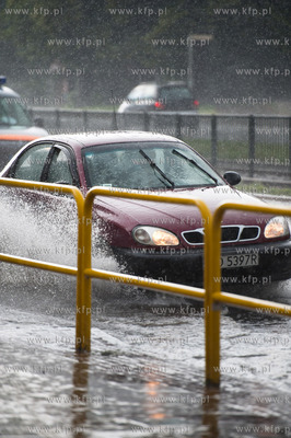 Gdansk. Wrzeszcz. Al. Grunwaldzka. Gwaltowny i intensywny...
