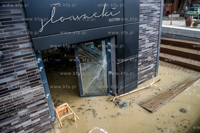 Gdańsk. Wrzeszcz. Skutki silnych opadow, które przeszły...