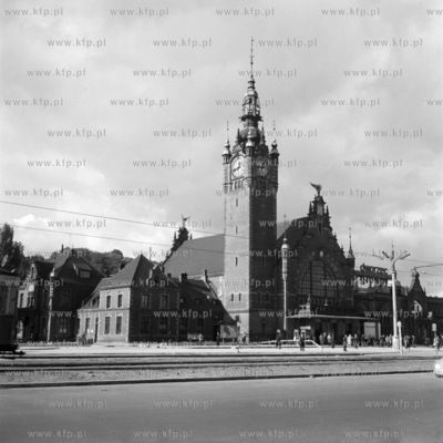 Budynek dworca Gdańsk Głowny PKP przy Podwalu Grodzkiem...