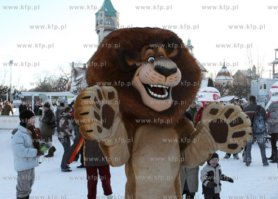 Sopot, Molo. Wizyta Lwa Alexa, jednego z bohaterow...