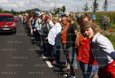 Niemcy. Manifestacja mieszkancow Pasewalku i okolicznych...