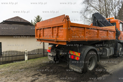 Gdańsk Osowa. Prace budowlane na skrzyżowaniu ulic...