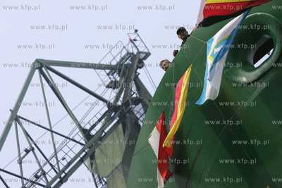 Stocznia Gdansk. S.A. Wodowanie statku WESTERDIEK,...