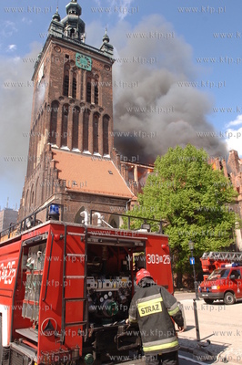 Pozar kosciola sw Katarzyny w Gdansku.
22.05.2006
Fot....