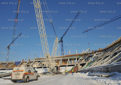 Budowa stadionu PGE Arena w Gdansku Letnicy.
22.01.2010
fot....