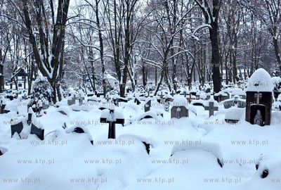 Zasniezony cmentarz w Oliwie. 
26.12.2010
fot. Maciej...