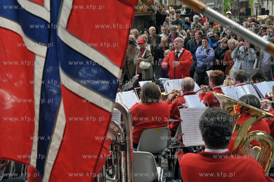 Swieto ulicy Mariackiej w Gdansku. Koncert norweskiej...