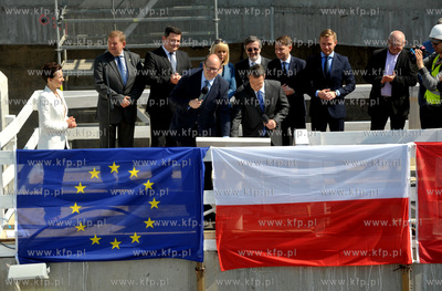 Gdansk, ul. Ku Ujsciu. Chrzest maszyny TBM, ktora otrzymala...