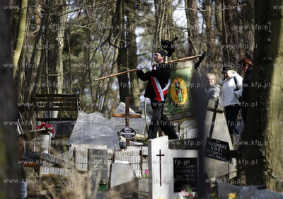 Gdansk. Cmentarz Srebrzysko. Pogrzeb Anny Walentynowicz,...