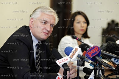 Gdansk. Sad Apelacyjny. Konferencja Ministra sprawiedliwosci...