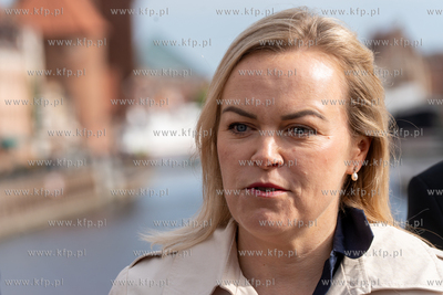 Zakończenie przebudowy Długiego Pobrzeża w Gdańsku....