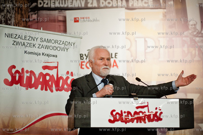 Gdansk. Sala BHP Stoczni Gdanskiej. Spotkanie zorganizowane...