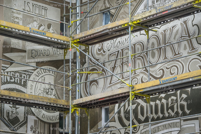 Gdansk. Spotkanie z dziennikarzami, prezentujace postep...