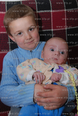 5-letni Sebastian Miszkowski ze wsi Barlomino w gminie...