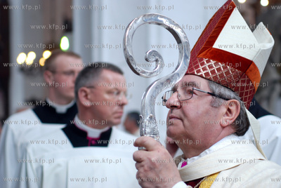 Gdansk, Bazylika Mariacka - uroczysta Msza sw. z udzialem...
