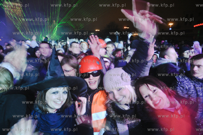 Impreza sylwestrowa na Targu Weglowym w Gdansku 31.12.2010...