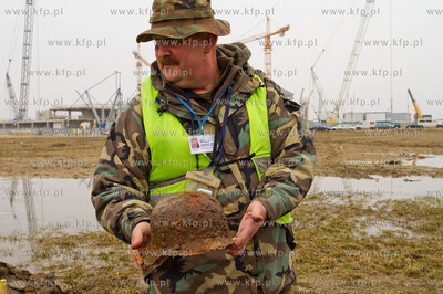 Gdansk. Rebiechowo. Szczatki niemieckiego zolnierza...