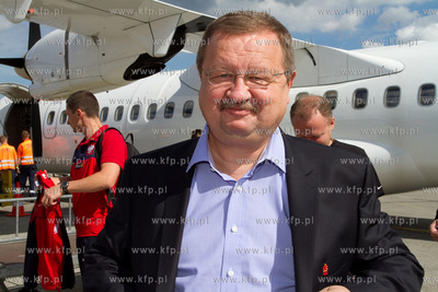 Port Lotniczy Gdansk im. Lecha Walesy, przylot reprezentacji...