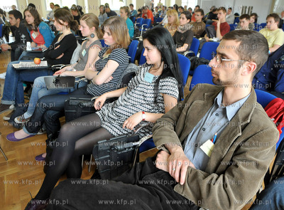 Gdansk. Technikum Lacznosci. IV Areopag Mlodych. Debata...