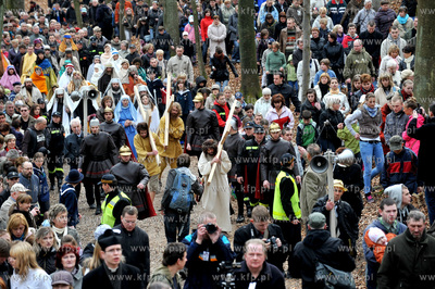 Wejherowo. Droga Krzyzowa. Inscenizacja Meki Panskiej...