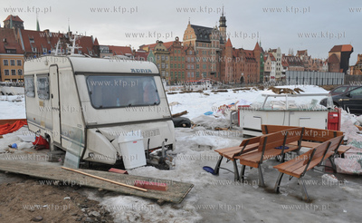 Gdansk. Pozostalosci po letnim ogrodku gastronomicznym...