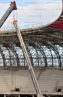 Budowa stadionu PGE Arena w Gdansku.
24.01.2011
Fot....