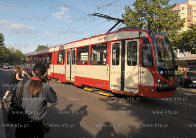 Gdansk Stogi. ul. Stryjewskiego. Inauguracyjny przejazd...