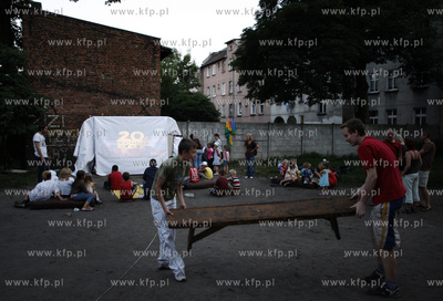 Gdansk Wrzeszcz. Podworko pomiedzy ulicami Konrada...