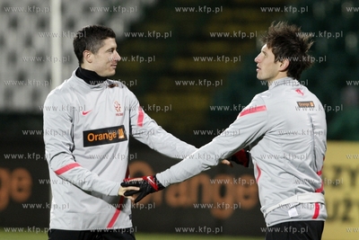 Gdansk. Stadion przy ul. Traugutta. Trening reprezentacji...
