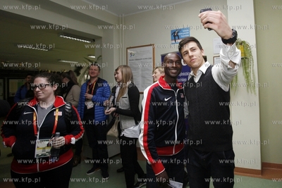 Wizyta lekkoatletow amerykanskich w Zespole Szkol Sportowych...