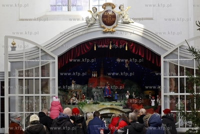 Kosciol sw. Trojcy w Gdansku. Ruchoma szopka. 27.12.2014...