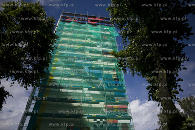 Gdańsk Zaspa. Monumental art. Nz. powstaje mural autorstwa...