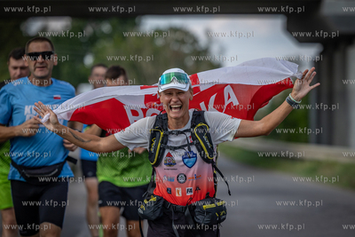 Kwidzyn. Zakonczenie biegu Karoliny Napiórkowskiej...