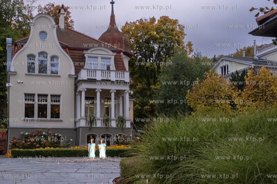 Gdańsk Wrzeszcz, ul. Jaśkowa Dolina. Nz. Halloweenowe...