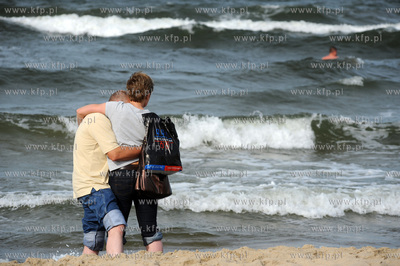 Gdansk, plaza miedzy Westerplatte a Portem Polnocnym...