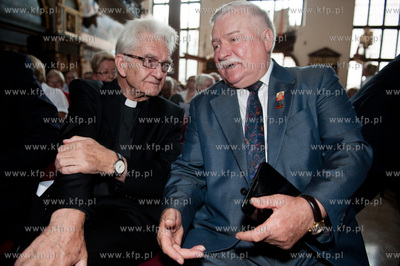 Gdansk. Dwor Artusa. Spotkanie pt Etyka solidarnosci...