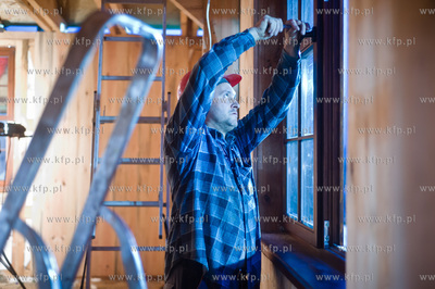 Skarszewy. Proba zbudowania drewnianego kosciola w...