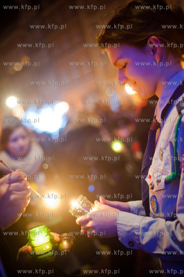 Gdansk. Dlugi Targ. Zuchy i harcerze Choragwi Gdanskiej...